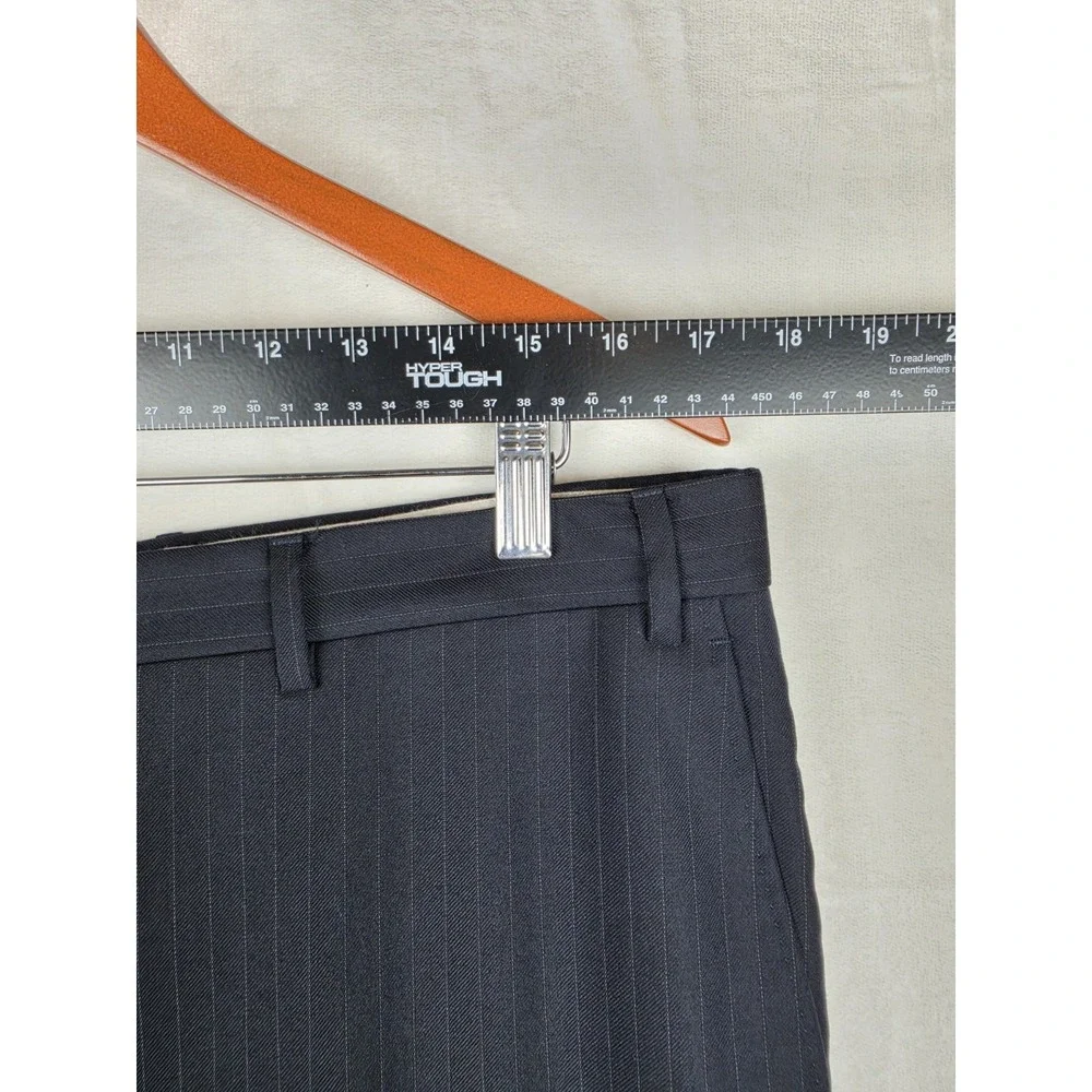 Canali 1934 2Pc Pinstripe Suit Mens 44L Gray 100% Wool Made in Italy Notch